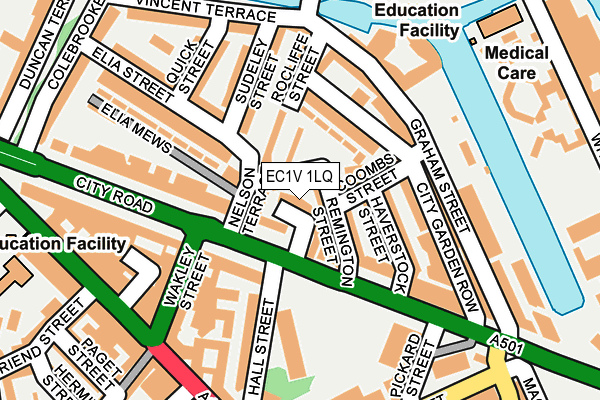 EC1V 1LQ map - OS OpenMap – Local (Ordnance Survey)