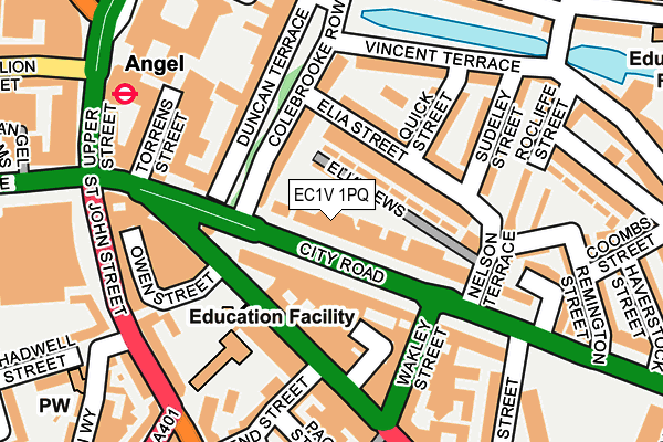 EC1V 1PQ map - OS OpenMap – Local (Ordnance Survey)