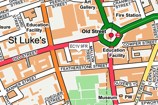 Map of OLD STREET GROUP LTD at local scale