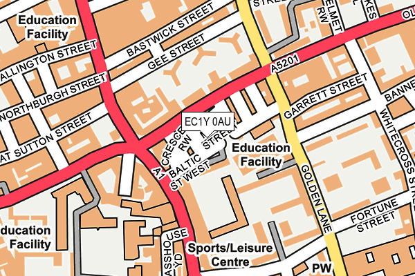 EC1Y 0AU map - OS OpenMap – Local (Ordnance Survey)