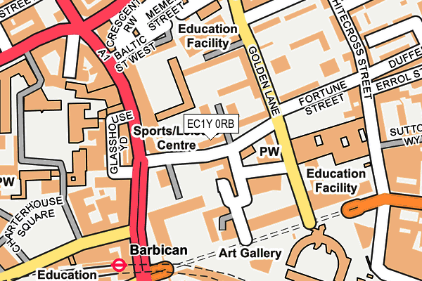 EC1Y 0RB map - OS OpenMap – Local (Ordnance Survey)