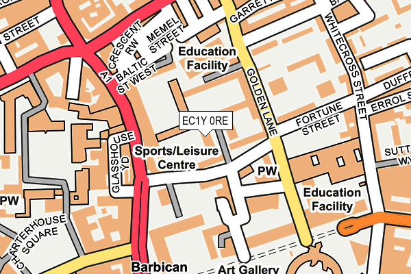 EC1Y 0RE map - OS OpenMap – Local (Ordnance Survey)
