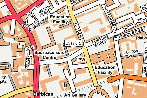 EC1Y 0RJ map - OS OpenMap – Local (Ordnance Survey)