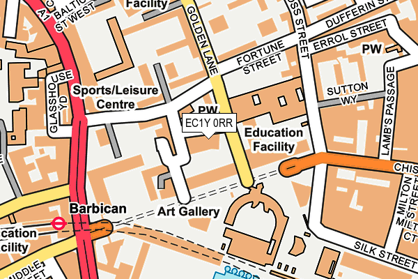 EC1Y 0RR map - OS OpenMap – Local (Ordnance Survey)