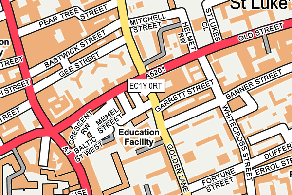 EC1Y 0RT map - OS OpenMap – Local (Ordnance Survey)