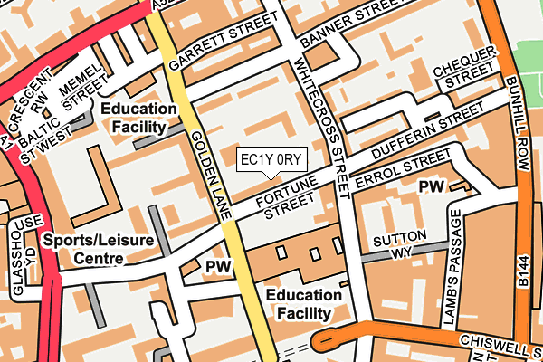 EC1Y 0RY map - OS OpenMap – Local (Ordnance Survey)