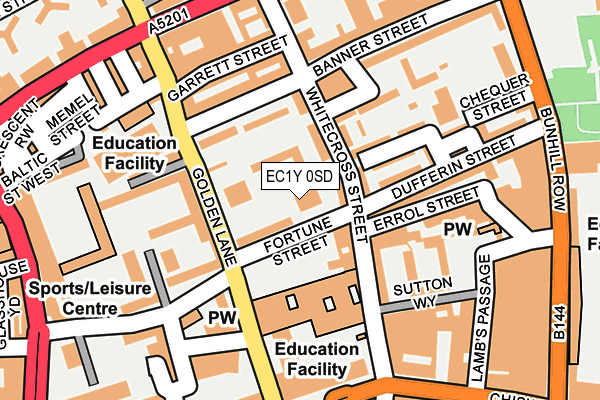 EC1Y 0SD map - OS OpenMap – Local (Ordnance Survey)