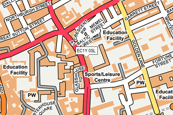 EC1Y 0SL map - OS OpenMap – Local (Ordnance Survey)