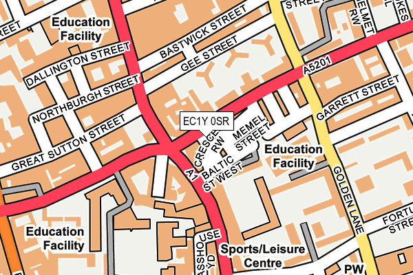 EC1Y 0SR map - OS OpenMap – Local (Ordnance Survey)
