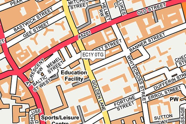EC1Y 0TG map - OS OpenMap – Local (Ordnance Survey)