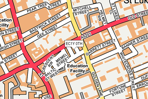 EC1Y 0TH map - OS OpenMap – Local (Ordnance Survey)