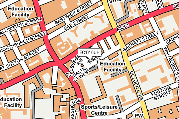 EC1Y 0UH map - OS OpenMap – Local (Ordnance Survey)