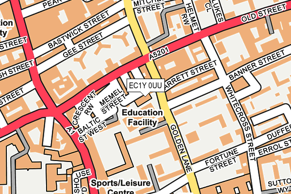 EC1Y 0UU map - OS OpenMap – Local (Ordnance Survey)