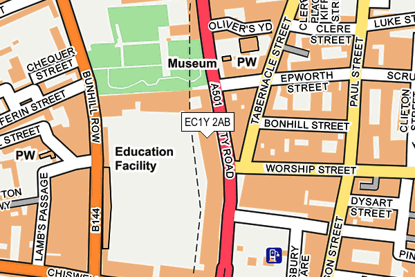 Map of BYWATER WAREHOUSE LIMITED at local scale