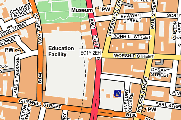 EC1Y 2EH map - OS OpenMap – Local (Ordnance Survey)