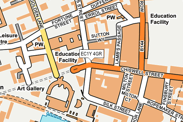 EC1Y 4GR map - OS OpenMap – Local (Ordnance Survey)