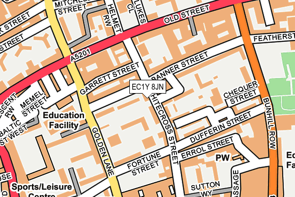 EC1Y 8JN map - OS OpenMap – Local (Ordnance Survey)