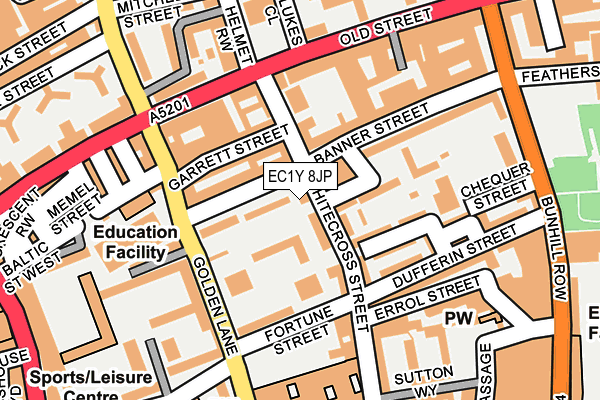 EC1Y 8JP map - OS OpenMap – Local (Ordnance Survey)