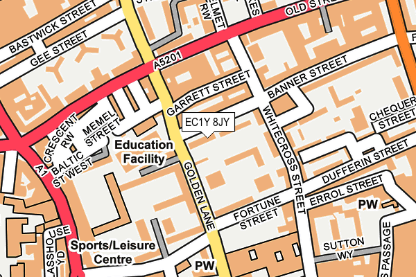 EC1Y 8JY map - OS OpenMap – Local (Ordnance Survey)