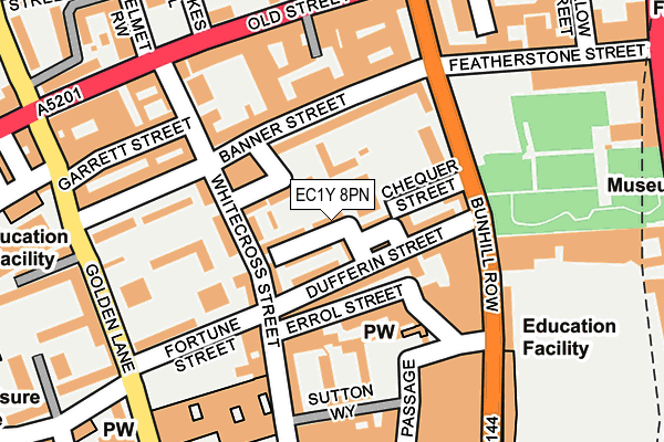 EC1Y 8PN map - OS OpenMap – Local (Ordnance Survey)