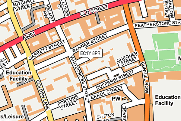EC1Y 8PR map - OS OpenMap – Local (Ordnance Survey)