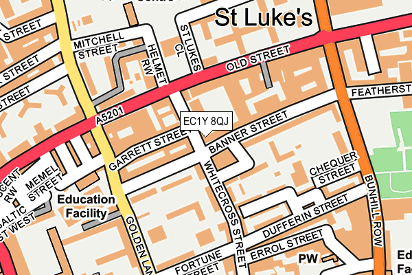 EC1Y 8QJ map - OS OpenMap – Local (Ordnance Survey)