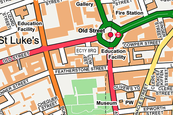 EC1Y 8RQ map - OS OpenMap – Local (Ordnance Survey)
