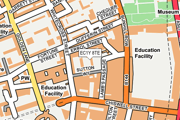 EC1Y 8TE map - OS OpenMap – Local (Ordnance Survey)
