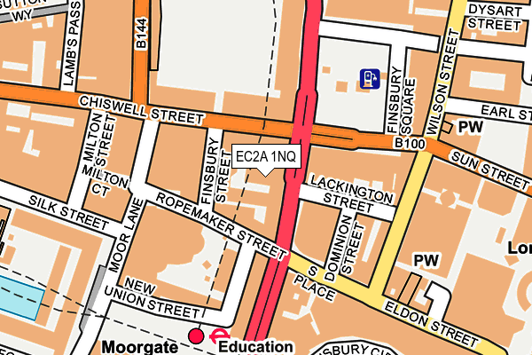 EC2A 1NQ map - OS OpenMap – Local (Ordnance Survey)