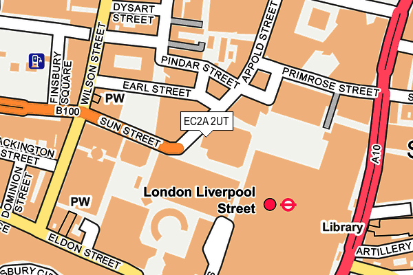 EC2A 2UT map - OS OpenMap – Local (Ordnance Survey)