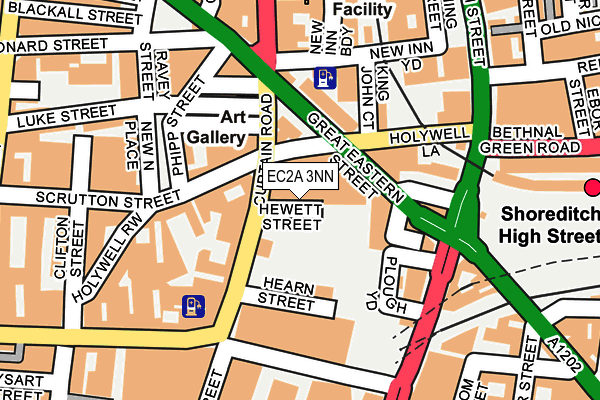EC2A 3NN map - OS OpenMap – Local (Ordnance Survey)