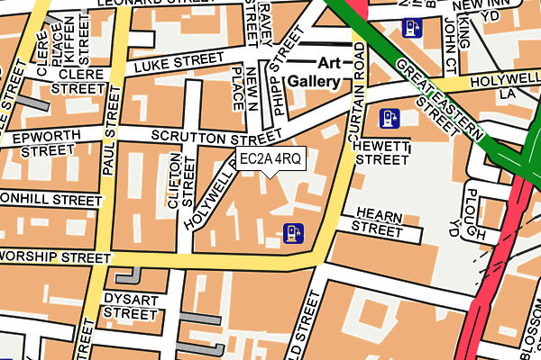 EC2A 4RQ map - OS OpenMap – Local (Ordnance Survey)