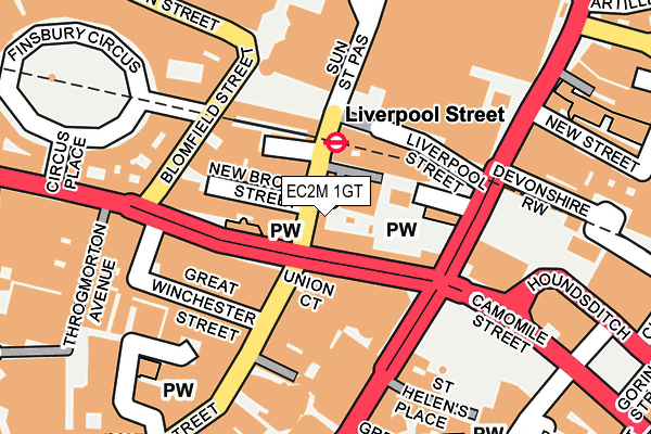 EC2M 1GT map - OS OpenMap – Local (Ordnance Survey)