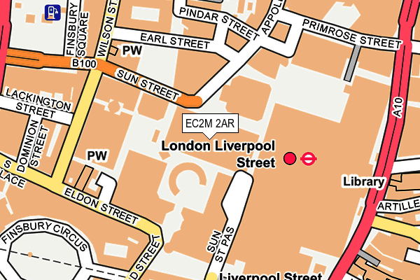 EC2M 2AR map - OS OpenMap – Local (Ordnance Survey)