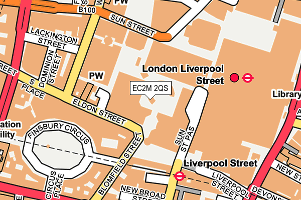 EC2M 2QS map - OS OpenMap – Local (Ordnance Survey)