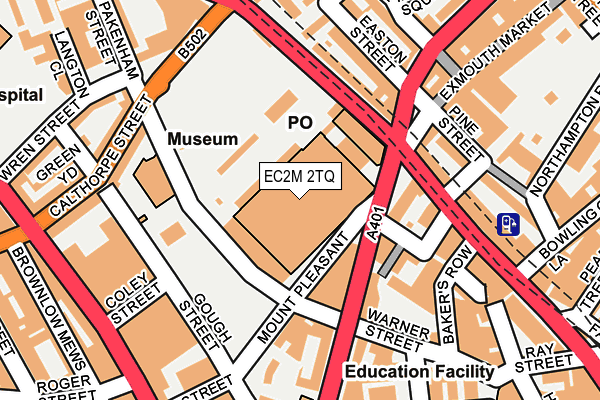 EC2M 2TQ map - OS OpenMap – Local (Ordnance Survey)