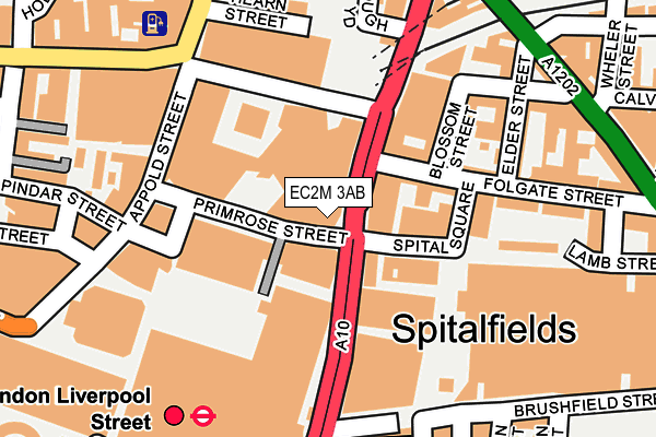 EC2M 3AB map - OS OpenMap – Local (Ordnance Survey)