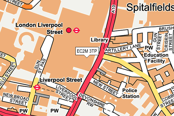 EC2M 3TP map - OS OpenMap – Local (Ordnance Survey)