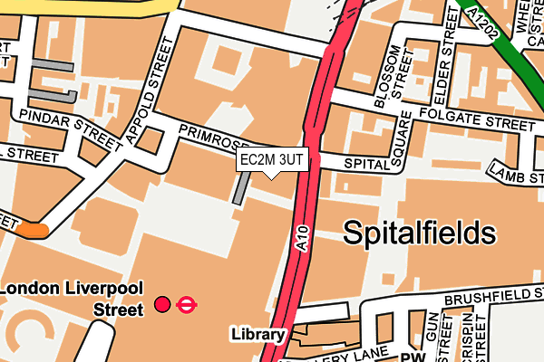 EC2M 3UT map - OS OpenMap – Local (Ordnance Survey)