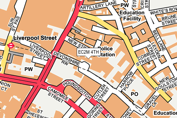 EC2M 4TH map - OS OpenMap – Local (Ordnance Survey)