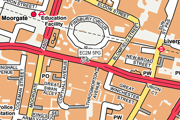EC2M 5PG map - OS OpenMap – Local (Ordnance Survey)