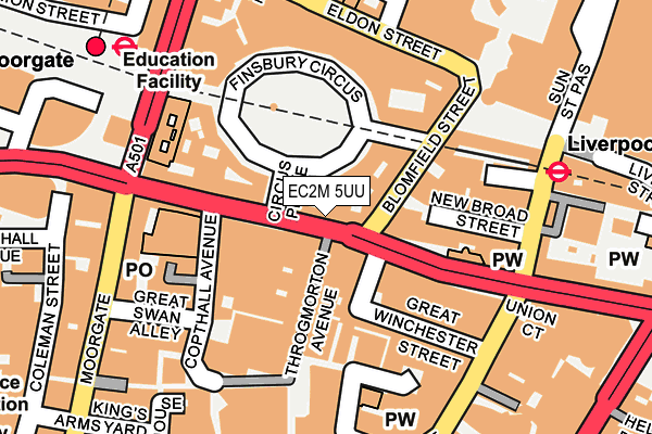 EC2M 5UU map - OS OpenMap – Local (Ordnance Survey)