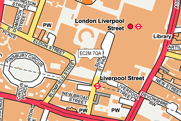 EC2M 7QA map - OS OpenMap – Local (Ordnance Survey)