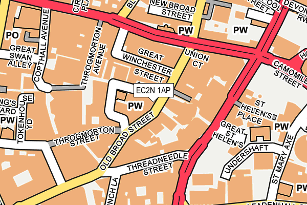 EC2N 1AP map - OS OpenMap – Local (Ordnance Survey)
