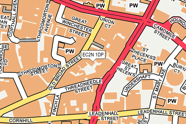 EC2N 1DP map - OS OpenMap – Local (Ordnance Survey)