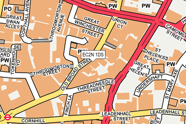 EC2N 1DS map - OS OpenMap – Local (Ordnance Survey)
