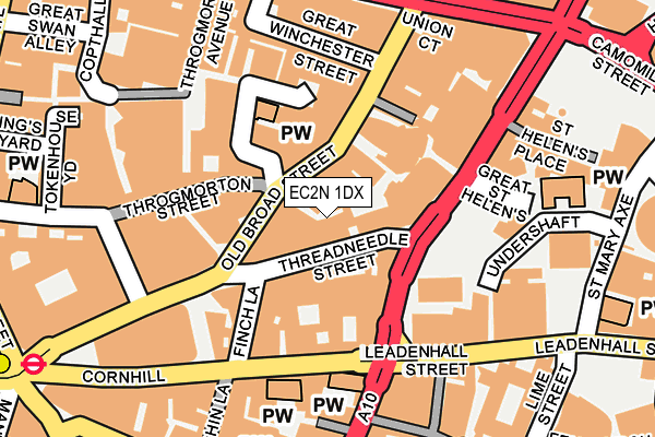 EC2N 1DX map - OS OpenMap – Local (Ordnance Survey)