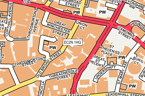 Map of OHI ST. MARTIN'S PROPERTIES LTD at local scale