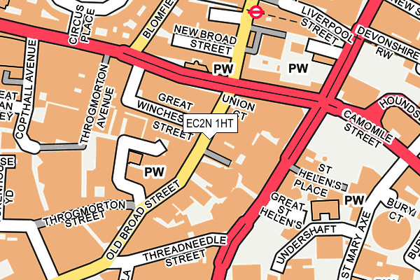 EC2N 1HT map - OS OpenMap – Local (Ordnance Survey)