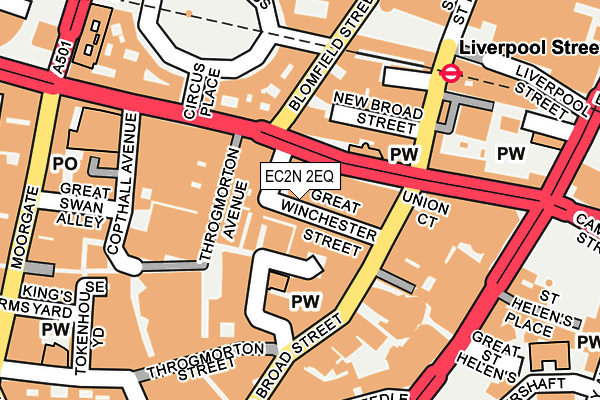 EC2N 2EQ map - OS OpenMap – Local (Ordnance Survey)